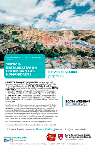 Justicia Restaurativa en Colombia y las Humanidades/ Restorative Justice in Colombia and the Humanities