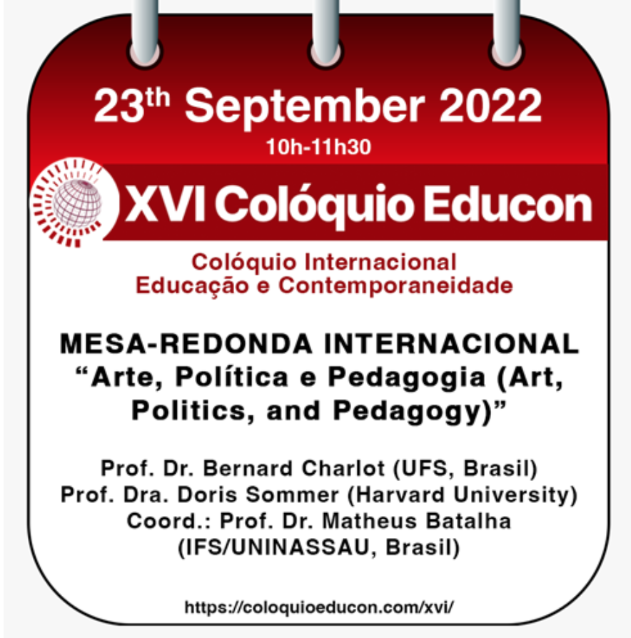 XVI Colóquio Educon- Art, Politics and Pedagogy