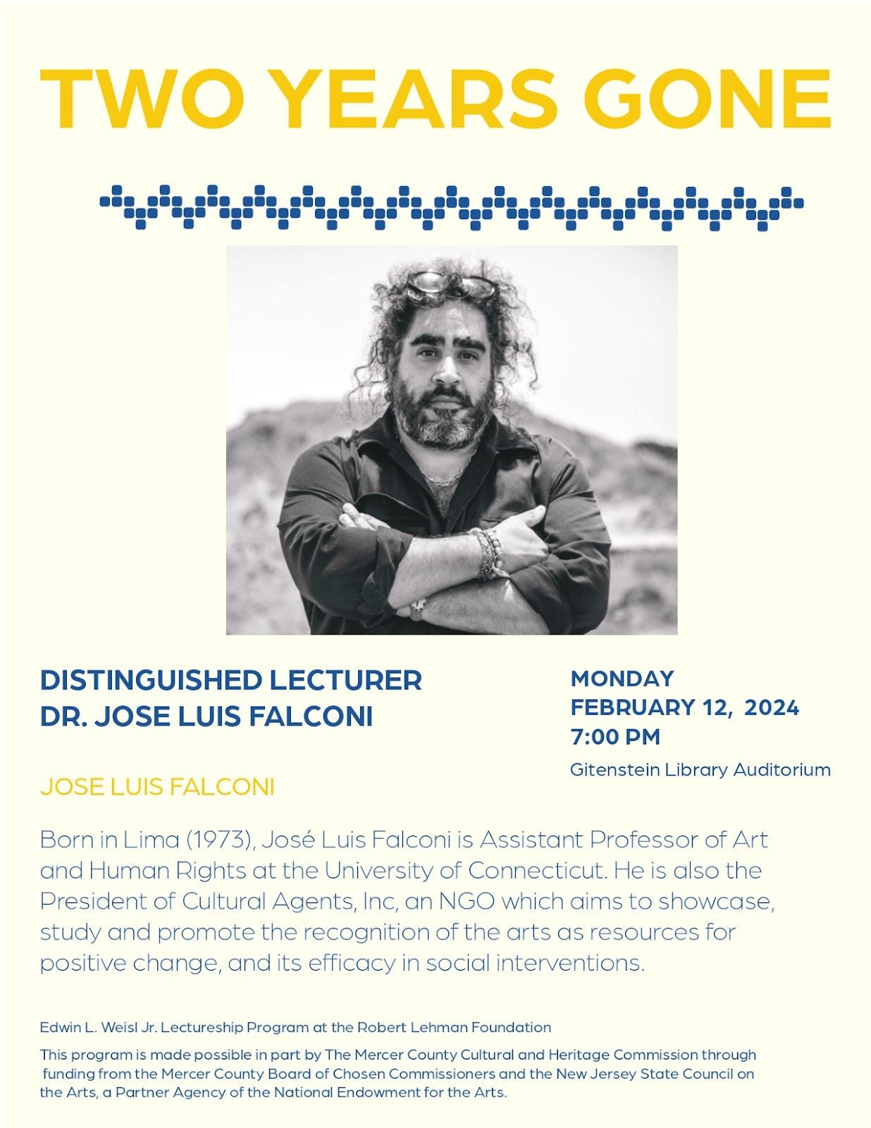 José Luis Falconi to Lecture at TCNJ Art Gallery