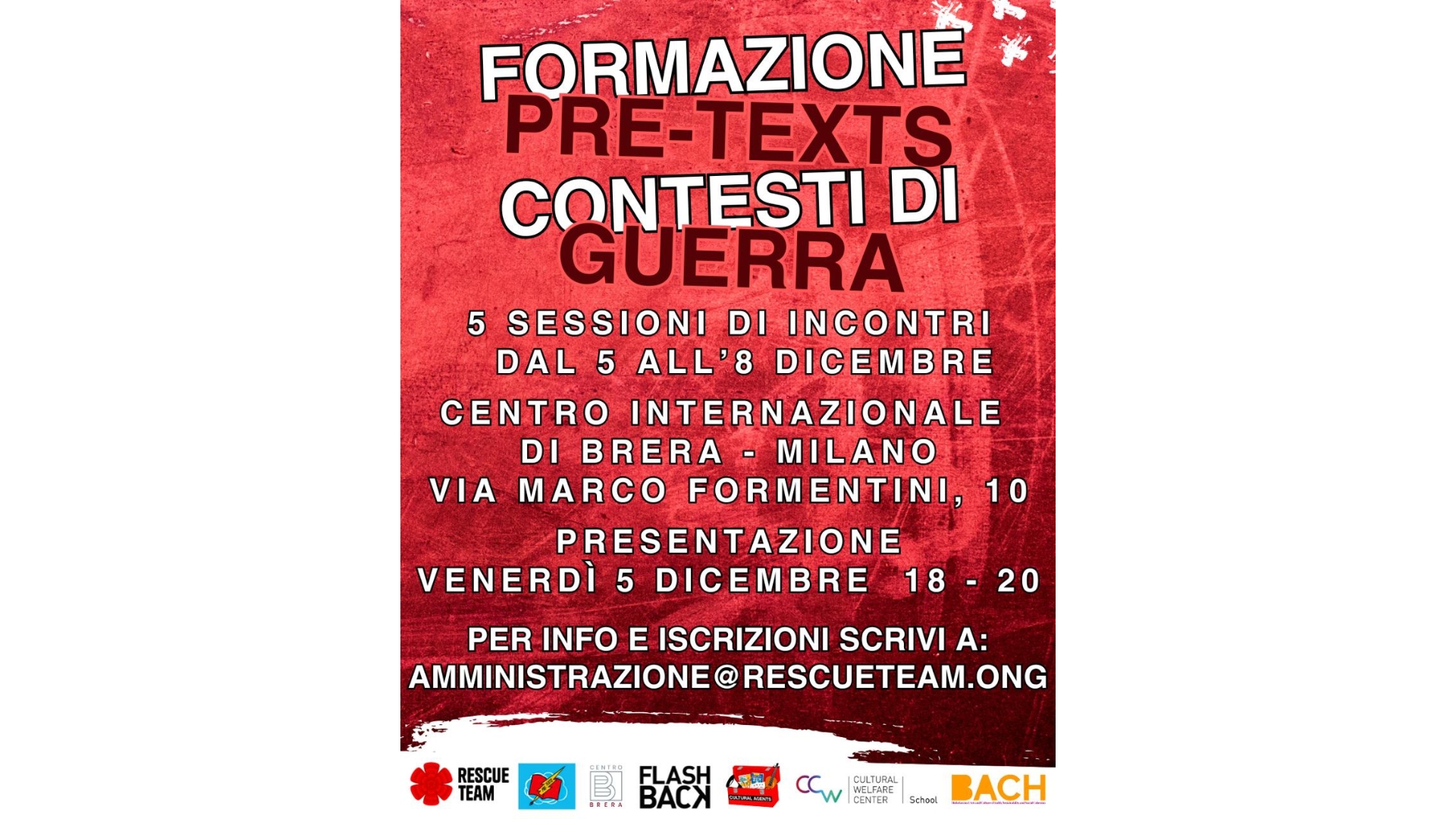Formazione Pre-Texts: Contesti di Guerra