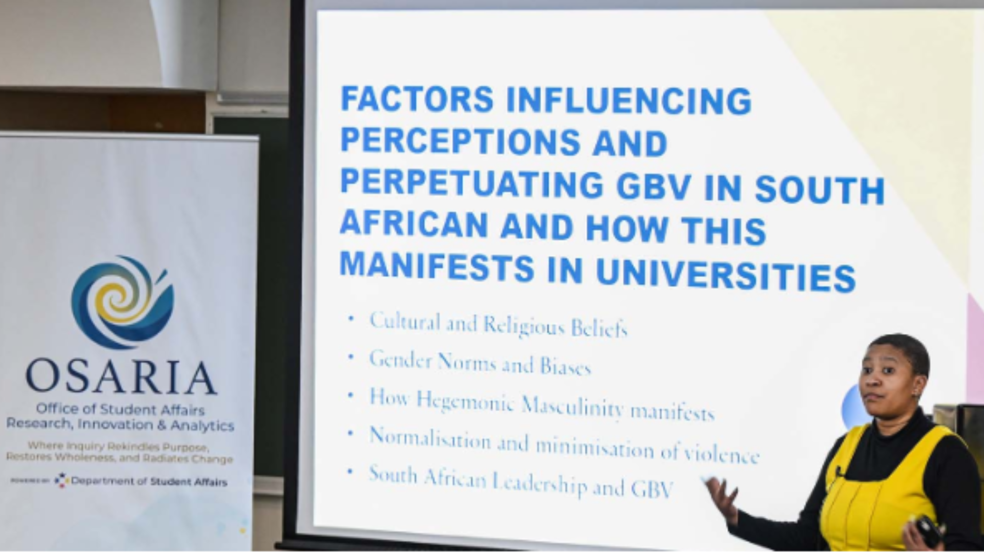 Pre-Texts addresses Gender Based Violence with Neo Langa at the University of Cape Town