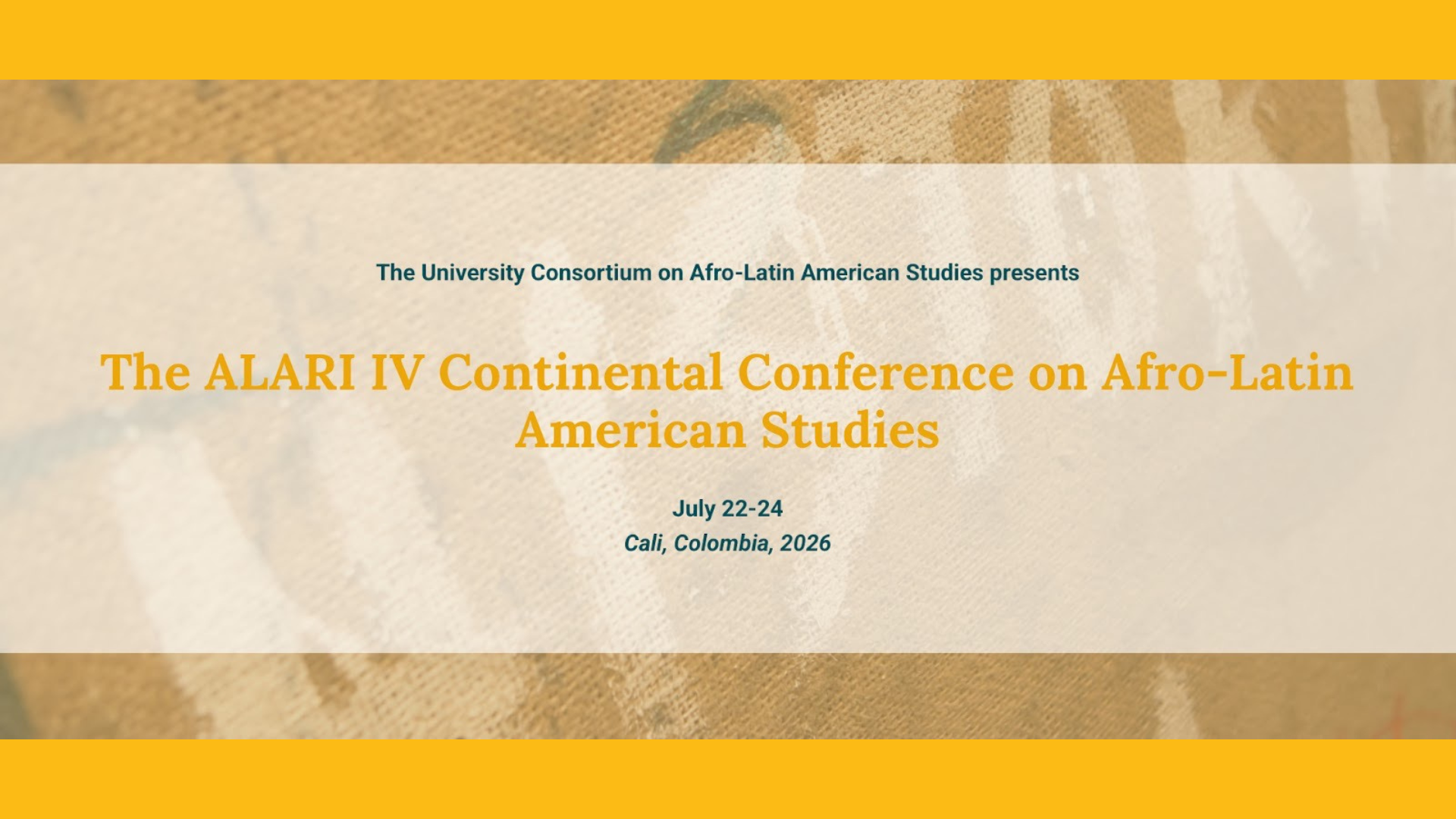 The ALARI IV Continental Conference on Afro-Latin American Studies